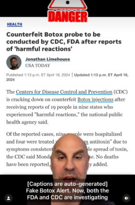 Fake Botox alert